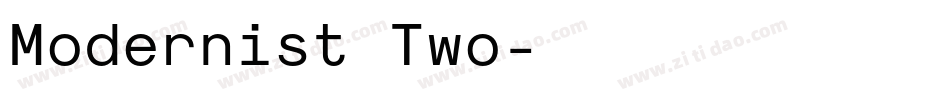 Modernist Two字体转换